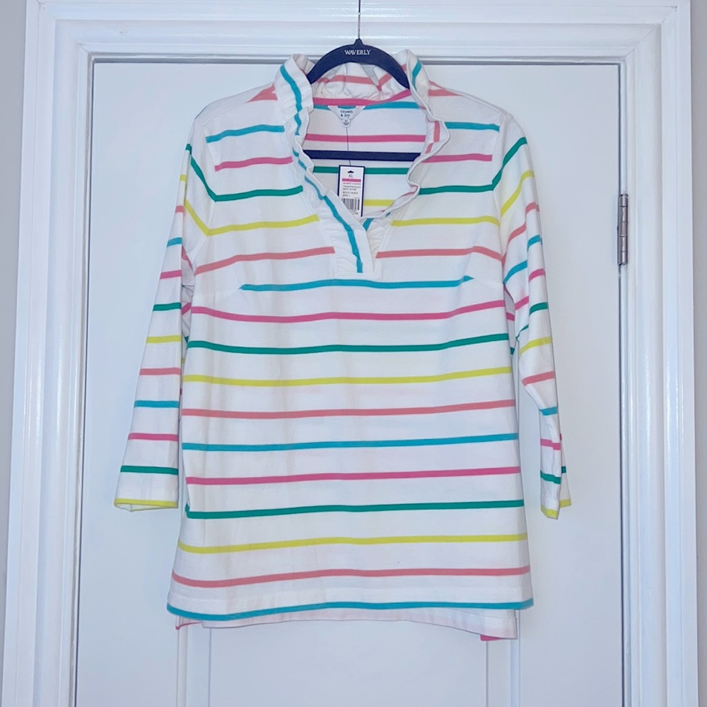 Crown & Ivy 3/4 sleeve cotton top